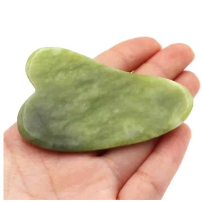 Rolo Pedra de Jade Massagem Facial Anti Ruga