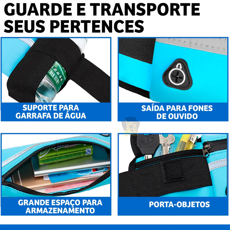 Pochete Esportiva de cintura porta celular , garrafa utensílios para Corrida