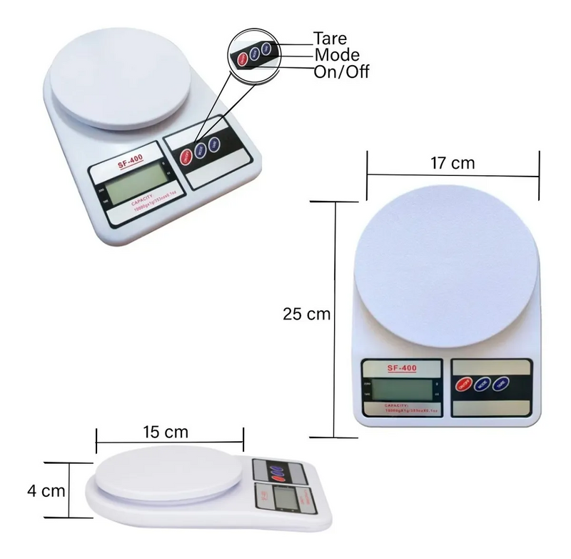 Balança De Cozinha  Alta Precisão Digital 10kg